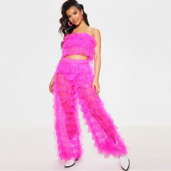 casual dresses modern chic fuchsia see thru riffles tulle women pants and mini short tanks summer set female clothing, Black;gray
casual dresses modern chic fuchsia see thru riffles tulle women pants and mini short tanks summer set female clothing, Black;gray
