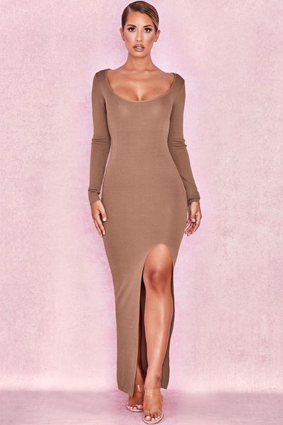 casual dresses dress 2021 women brown o neck long sleeve vestidos celebrity evening party bodycon bandage, Black;gray
casual dresses dress 2021 women brown o neck long sleeve vestidos celebrity evening party bodycon bandage, Black;gray
