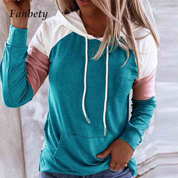 women's knits & tees autumn casual patchwork pocket hooded sweatshirts women long sleeve loose pullovers streetwear female pl, White
women's knits & tees autumn casual patchwork pocket hooded sweatshirts women long sleeve loose pullovers streetwear female pl, White