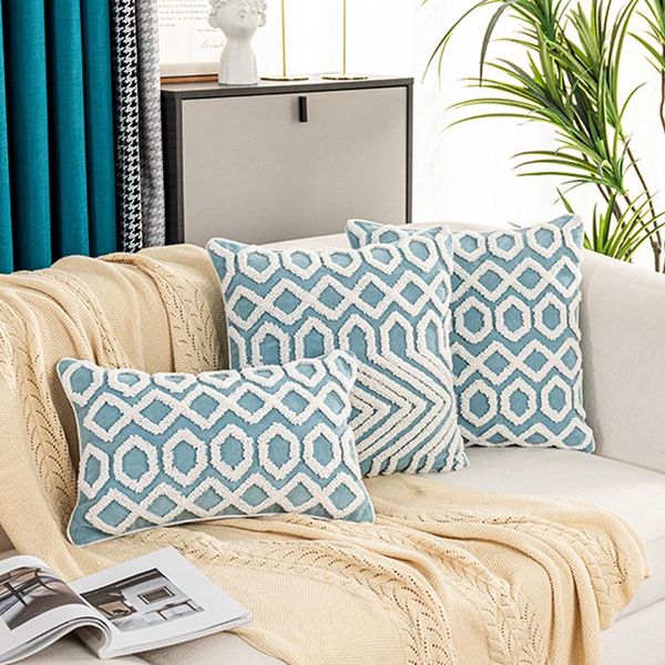 cushion/decorative pillow home decoration luxury cushion cover 45x45cm manual tufted blue case 30x50cm soft for living room bed sofa chair
cushion/decorative pillow home decoration luxury cushion cover 45x45cm manual tufted blue case 30x50cm soft for living room bed sofa chair