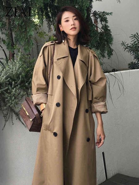 ziai 2021 ale spring autumn women's trench coat lapel female windbreaker long sleeve lady trend casual jacket zs-7246, Tan;black
ziai 2021 ale spring autumn women's trench coat lapel female windbreaker long sleeve lady trend casual jacket zs-7246, Tan;black