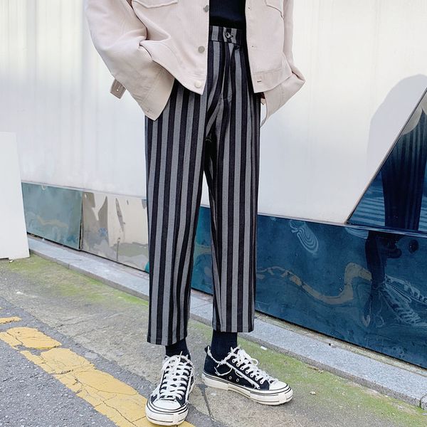 2021 spring summer striped men's fashion business casual men straight suit pants mens trousers m-2xl rzei, Black
2021 spring summer striped men's fashion business casual men straight suit pants mens trousers m-2xl rzei, Black