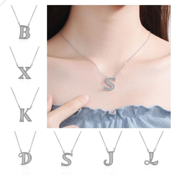 pendant necklaces charms crystal letter women jewelry on the neck trend silver plated chain female choker accessories lady
pendant necklaces charms crystal letter women jewelry on the neck trend silver plated chain female choker accessories lady