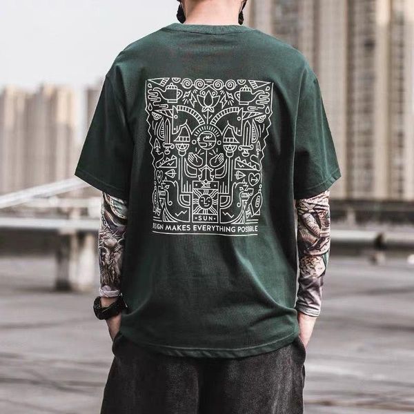 men's t-shirts 2021 men 's short-sleeved t-shirt trend all -matching and handsome retro japanese, White;black
men's t-shirts 2021 men 's short-sleeved t-shirt trend all -matching and handsome retro japanese, White;black
