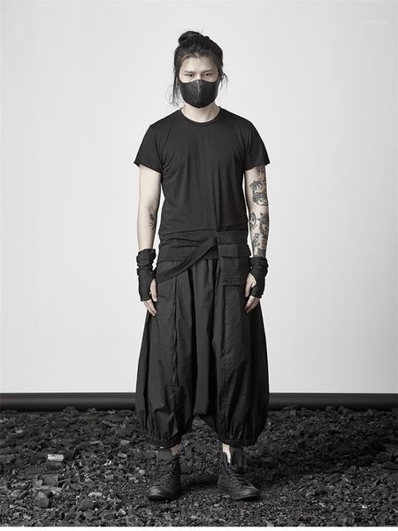 men's pants hanging crotch dark culottes japanese personality loose large size nine minutes knickerbockers, Black
men's pants hanging crotch dark culottes japanese personality loose large size nine minutes knickerbockers, Black