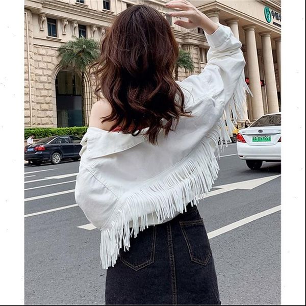 2021 fashion trend cowboy clothing women back fringe tassel denim short lapel long sleeve casual coat cowboy jacket, Black;brown
2021 fashion trend cowboy clothing women back fringe tassel denim short lapel long sleeve casual coat cowboy jacket, Black;brown