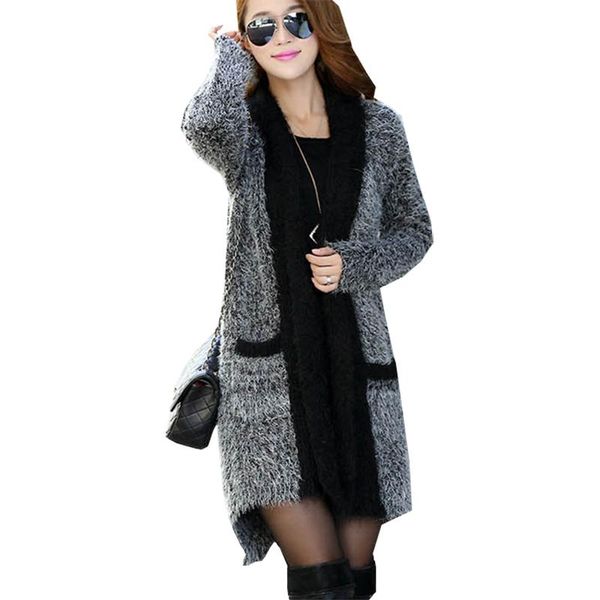 women's knits & tees long wind sweater women's europe us sweaters mohair cardigan shawl jumper clothing vestidos 2021 autumn winter, White
women's knits & tees long wind sweater women's europe us sweaters mohair cardigan shawl jumper clothing vestidos 2021 autumn winter, White