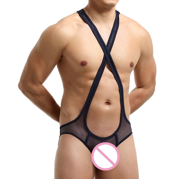 men undershirts lingerie mesh transparent jumpsuits jockstrap wrestling singlet one-piece leotard erotic open butt gay bodysuits, White;black
men undershirts lingerie mesh transparent jumpsuits jockstrap wrestling singlet one-piece leotard erotic open butt gay bodysuits, White;black