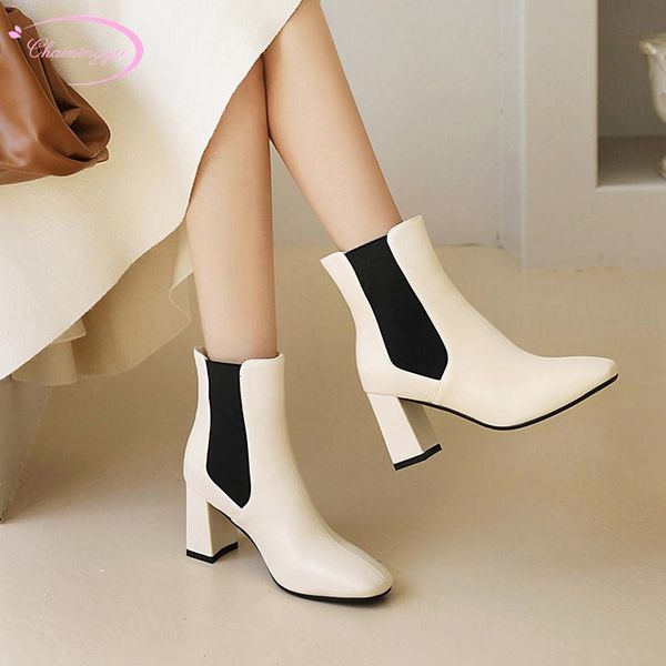 boots casual style square toe ankle fashion color matching stretch beige black brown high heel thick riding women's shoes
boots casual style square toe ankle fashion color matching stretch beige black brown high heel thick riding women's shoes