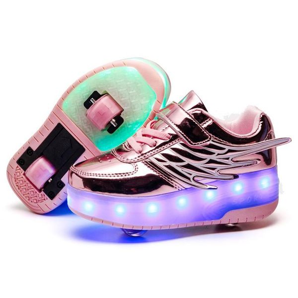 led children wheels shoes with wing fashion kids roller skates usb charging colorful lights boys & girls sneakers size 28-40, Black
led children wheels shoes with wing fashion kids roller skates usb charging colorful lights boys & girls sneakers size 28-40, Black