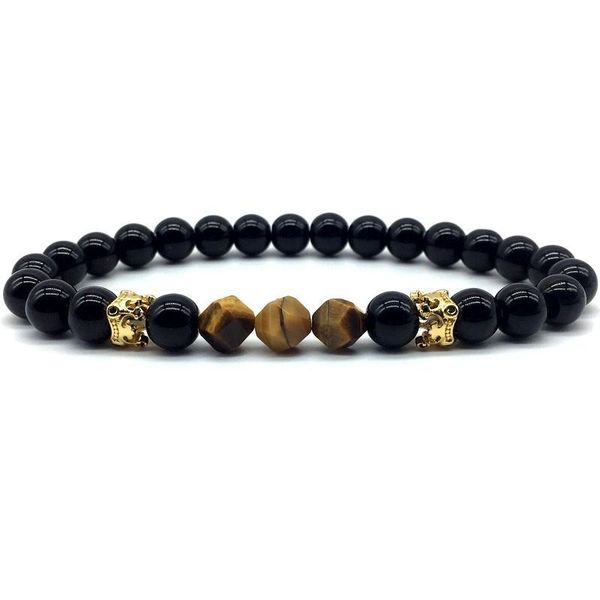 charm bracelets royal crown men bracelet 2021 fashion 8mm geometric stone for handmade jewelry gift, Golden;silver
charm bracelets royal crown men bracelet 2021 fashion 8mm geometric stone for handmade jewelry gift, Golden;silver