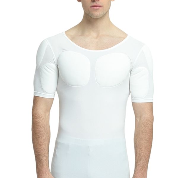 men pecs muscle enhancers undershirts power body shaper removalbe pads underwear strong chest invisible soft, Black;brown
men pecs muscle enhancers undershirts power body shaper removalbe pads underwear strong chest invisible soft, Black;brown