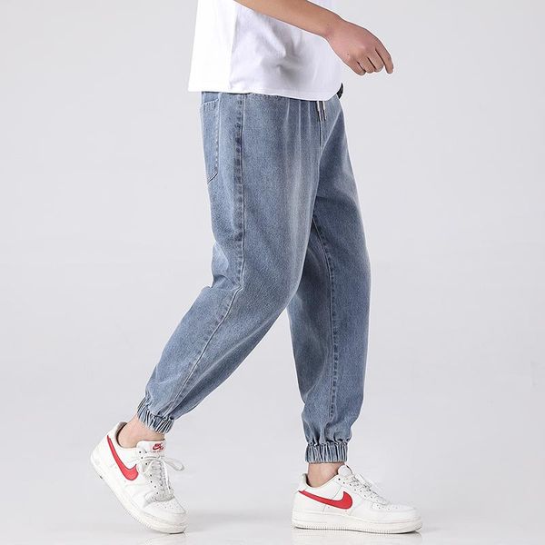 men's pants walkwide 2021 autumn fashion personality loose temperament youth wild solid color casual feet denim harem, Black
men's pants walkwide 2021 autumn fashion personality loose temperament youth wild solid color casual feet denim harem, Black