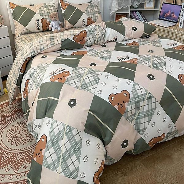 bedding sets home polyester set twin full king double duvet cover flat bed sheet pillowcase linen bedroom bedclothes bear
bedding sets home polyester set twin full king double duvet cover flat bed sheet pillowcase linen bedroom bedclothes bear