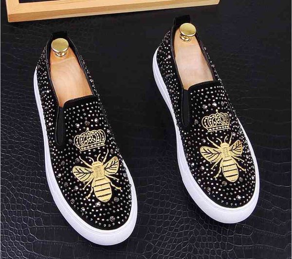 dandelion spikes flat leather shoes fashion men embroidery loafer dress smoking slipper casual diamond shoe, Black
dandelion spikes flat leather shoes fashion men embroidery loafer dress smoking slipper casual diamond shoe, Black