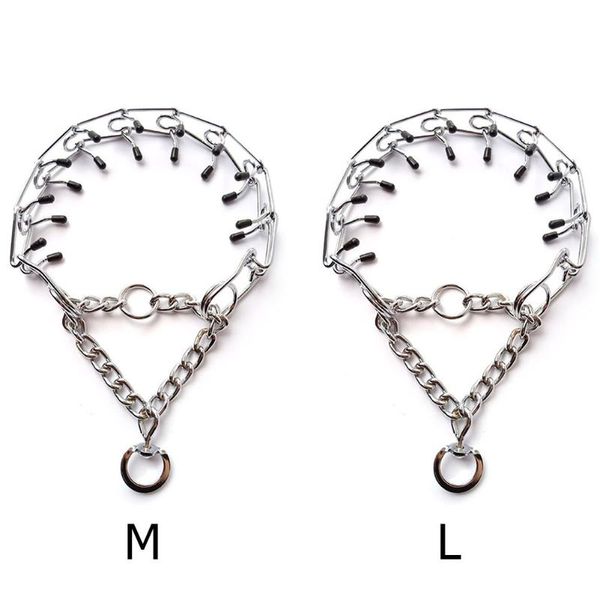 cat collars & leads stainless steel adjustable links choke chain dog prong collar german shepherd pinch training rubber tips quickrelease
cat collars & leads stainless steel adjustable links choke chain dog prong collar german shepherd pinch training rubber tips quickrelease