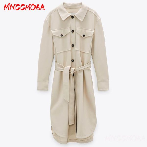 women's trench coats 2021 autumn winter women long faux leather coat female casual with belt biker jacket ladies loose solid windbreake, Tan;black
women's trench coats 2021 autumn winter women long faux leather coat female casual with belt biker jacket ladies loose solid windbreake, Tan;black