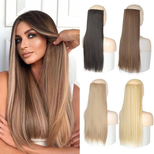 synthetic wigs xinran straight 24inch clip in hair heat resistant wavy hairpiece high temperature fiber false, Black
synthetic wigs xinran straight 24inch clip in hair heat resistant wavy hairpiece high temperature fiber false, Black