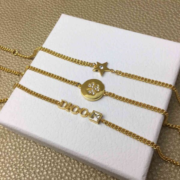 design jewelry / seiko high version new three piece bracelet set five pointed star lady gold letter water brick bracelet, Golden;silver
design jewelry / seiko high version new three piece bracelet set five pointed star lady gold letter water brick bracelet, Golden;silver