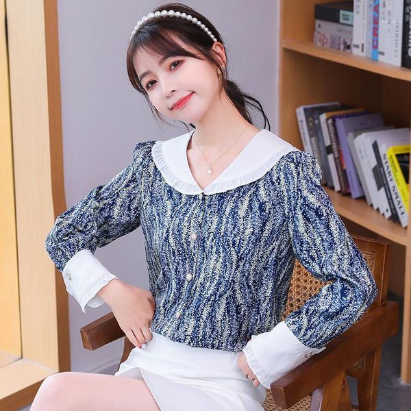 french style floral print shirt womens spring vintage women shirts 6305 women's blouses &, White
french style floral print shirt womens spring vintage women shirts 6305 women's blouses &, White