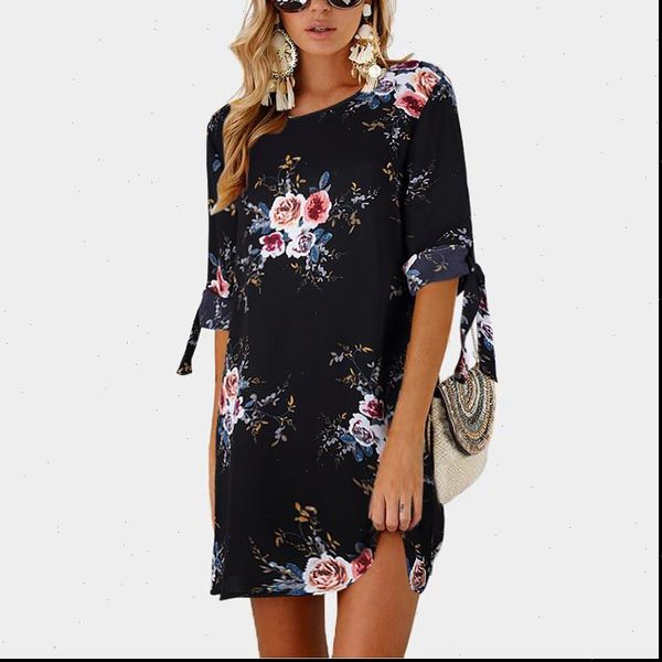 women summer dress boho style floral print chiffon beach dress tunic sundress loose mini party dress vestidos plus size 5xl, Black;gray
women summer dress boho style floral print chiffon beach dress tunic sundress loose mini party dress vestidos plus size 5xl, Black;gray