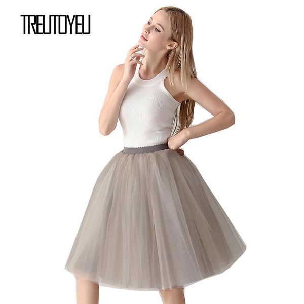 skirts treutoyeu design ladies tutu tulle summer 6 layers 65cm grey+champagne midi women mesh skirt korean style jupe faldas, Black
skirts treutoyeu design ladies tutu tulle summer 6 layers 65cm grey+champagne midi women mesh skirt korean style jupe faldas, Black