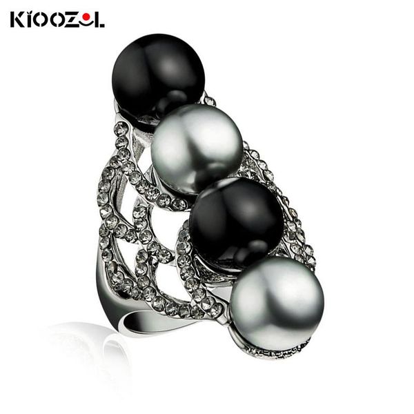 wedding rings kioozol luxury black acrylic ball grey pearl micro inlaid crystal white gold plated ring for women vintage jewelry gifts 168 k, Slivery;golden
wedding rings kioozol luxury black acrylic ball grey pearl micro inlaid crystal white gold plated ring for women vintage jewelry gifts 168 k, Slivery;golden