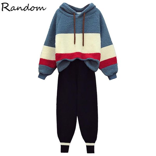 2021 winter warm sweatersuit women stripe hooded sweatershirt and knitted wide leg pants two piece set thicken outfits plus, White
2021 winter warm sweatersuit women stripe hooded sweatershirt and knitted wide leg pants two piece set thicken outfits plus, White