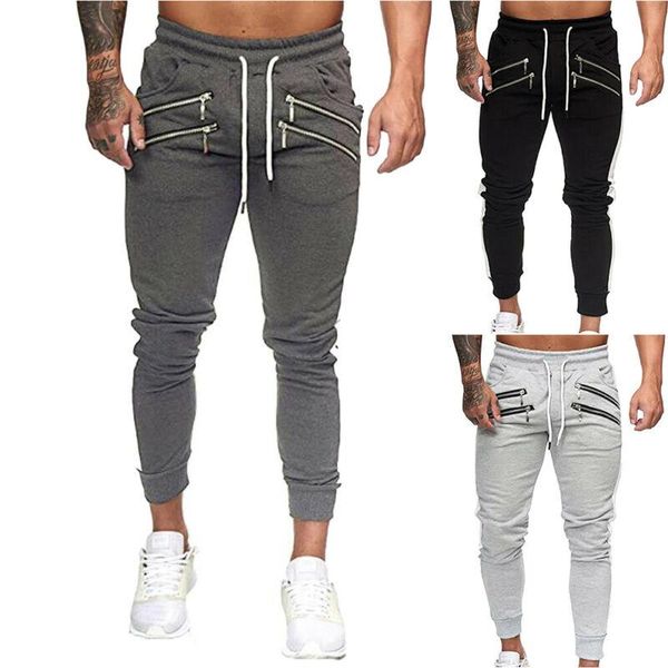 men's pants mens zip casual jogger elasticated skinny trousers bottoms gym sweatpants, Black
men's pants mens zip casual jogger elasticated skinny trousers bottoms gym sweatpants, Black