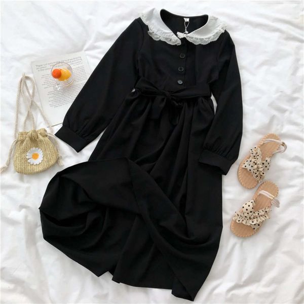 temperament dress collar french sleeve baby style hepburn sweet lovely autumn and winter girl student black long skirt hot, Black;gray
temperament dress collar french sleeve baby style hepburn sweet lovely autumn and winter girl student black long skirt hot, Black;gray