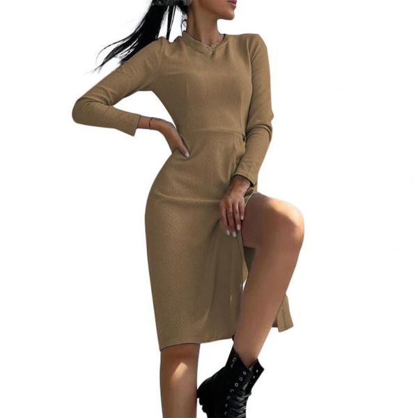 casual dresses women dress solid color ribbed autumn winter split hem waist tied knitted for daily wear, Black;gray
casual dresses women dress solid color ribbed autumn winter split hem waist tied knitted for daily wear, Black;gray