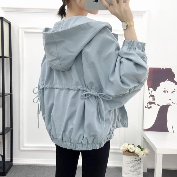 women's jackets 2021 spring autumn women jacket fashion hooded windbreaker female long sleeve casual patchwork loose coat outwear plus, Black;brown
women's jackets 2021 spring autumn women jacket fashion hooded windbreaker female long sleeve casual patchwork loose coat outwear plus, Black;brown