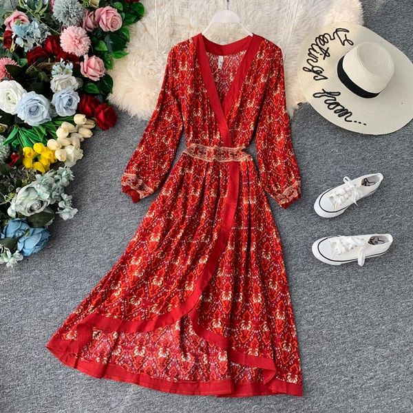 casual dresses yizzhoy autumn v-neck bohemian long dress sub national style lantern sleeve holiday beach waist over knee irregular, Black;gray
casual dresses yizzhoy autumn v-neck bohemian long dress sub national style lantern sleeve holiday beach waist over knee irregular, Black;gray