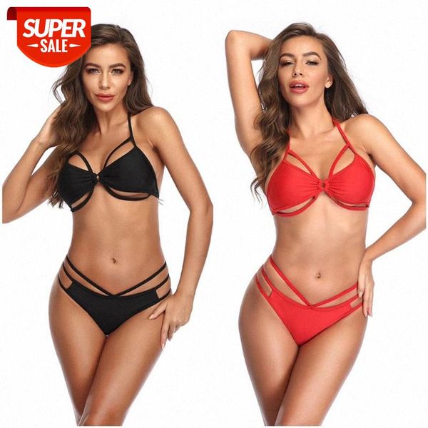 bathing suits solid color halter backless split bikini swimsuit women #cr7x, White;black
bathing suits solid color halter backless split bikini swimsuit women #cr7x, White;black