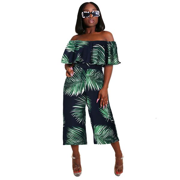 2021 leaf printed off-shoulder wide-leg women jumpsuit new style european and american fashion casual rompers j24n, Gray
2021 leaf printed off-shoulder wide-leg women jumpsuit new style european and american fashion casual rompers j24n, Gray