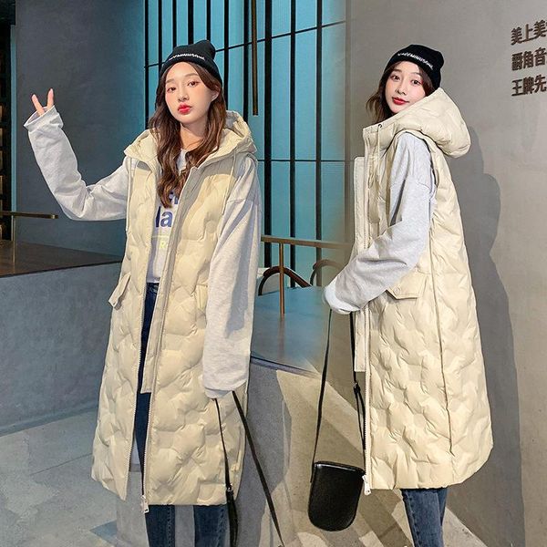 women's vests glossy long over-the-knee down cotton waistcoat hooded warmth slim embossed autumn winter vest sleeveless jacket m146, Black;white
women's vests glossy long over-the-knee down cotton waistcoat hooded warmth slim embossed autumn winter vest sleeveless jacket m146, Black;white