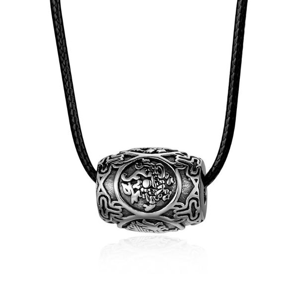 pendant necklaces six character mantra necklace four beast hip hop chinese style beads fashion men's jewelry gifts, Silver
pendant necklaces six character mantra necklace four beast hip hop chinese style beads fashion men's jewelry gifts, Silver