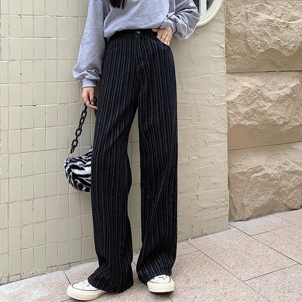 women's jeans s-xl 2021 loose women high wiast wide leg jean streetwear trousers casual striped straight long denim pants womens(f9093, Blue
women's jeans s-xl 2021 loose women high wiast wide leg jean streetwear trousers casual striped straight long denim pants womens(f9093, Blue