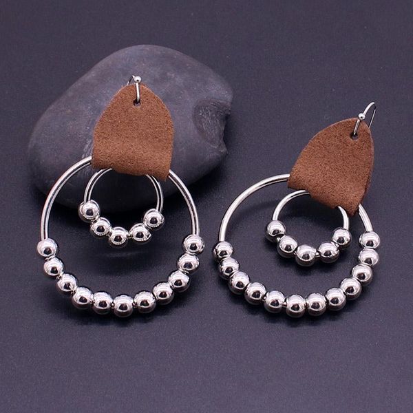 dangle & chandelier beaded earrings bohemian leather silver plated pearl women's ear hook simple size circle fashion jewelry
dangle & chandelier beaded earrings bohemian leather silver plated pearl women's ear hook simple size circle fashion jewelry