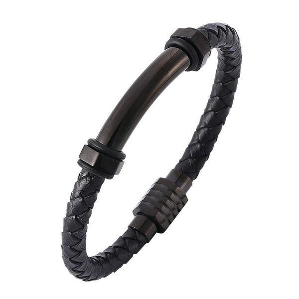charm bracelets fashion black braided leather men bracelet stainless steel magnet clasp bangle male jewelry punk christmas gift ph516, Golden;silver
charm bracelets fashion black braided leather men bracelet stainless steel magnet clasp bangle male jewelry punk christmas gift ph516, Golden;silver