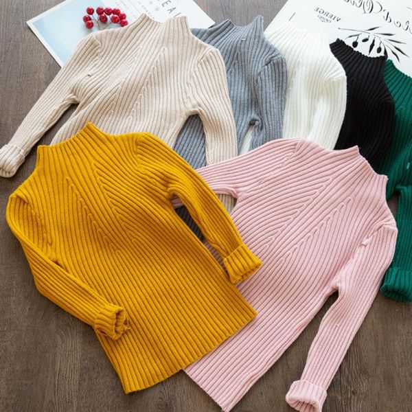 pullover autumn winter children sweater solid color girls basic knitted pollover slim bottom dt496, Blue
pullover autumn winter children sweater solid color girls basic knitted pollover slim bottom dt496, Blue