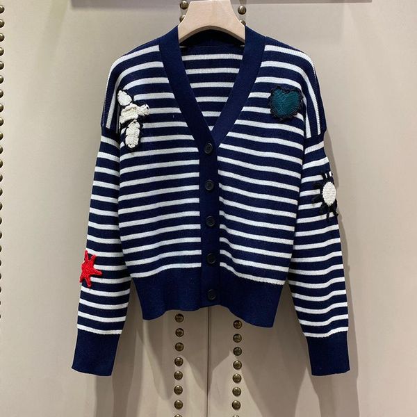 women's knits & tees 2021 autumn winter vintage blue white striped wool blend cardigan women crocheted bird love drop shoulder s
women's knits & tees 2021 autumn winter vintage blue white striped wool blend cardigan women crocheted bird love drop shoulder s