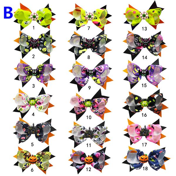 5.3 inch child girl halloween hair bow clip for kid party with ghost pumpkin print barrette hairpin ribbon accessory boutique bowknot, Slivery;white
5.3 inch child girl halloween hair bow clip for kid party with ghost pumpkin print barrette hairpin ribbon accessory boutique bowknot, Slivery;white