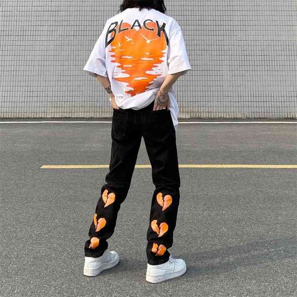 women's jumpsuits & rompers heartbreak printed jeans fashion straight hiphop y2g baggy wide leg vintage streetwear cotton denim jo, Black;white
women's jumpsuits & rompers heartbreak printed jeans fashion straight hiphop y2g baggy wide leg vintage streetwear cotton denim jo, Black;white
