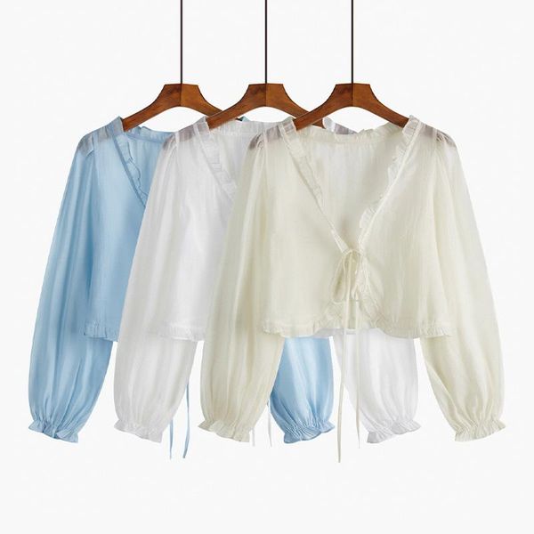 women's swimwear women thin coat casual summer sun protection clothes female cardigan shirt clothing blouse for woman covers camisa, White;black
women's swimwear women thin coat casual summer sun protection clothes female cardigan shirt clothing blouse for woman covers camisa, White;black