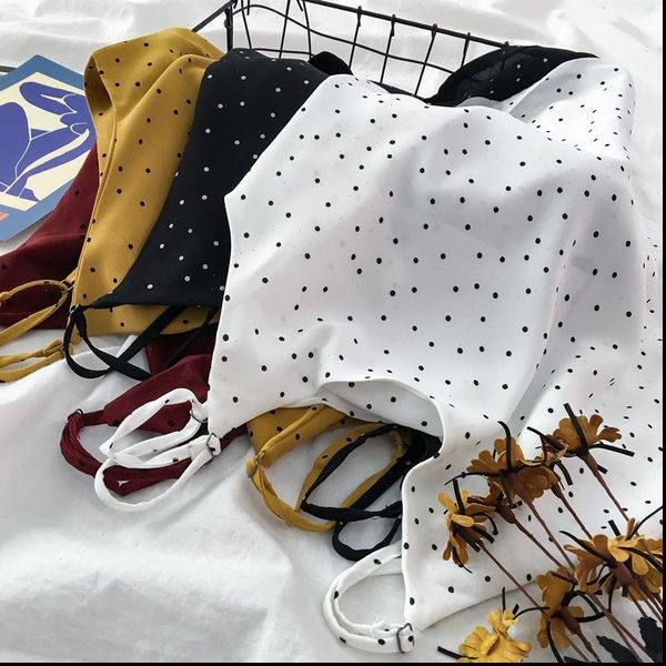 2021 summer boho women polka dots tank casual white yellow red spaghetti camisole w08 drop shipping
2021 summer boho women polka dots tank casual white yellow red spaghetti camisole w08 drop shipping