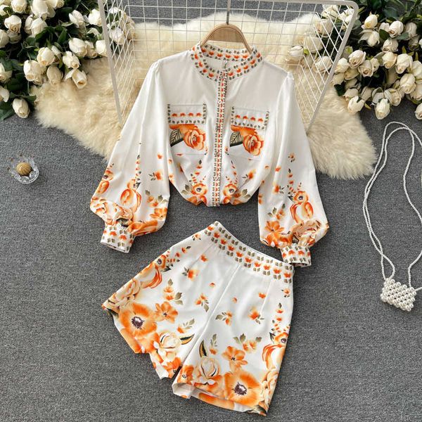 deat women white printing shorts arrivals stand collar puff sleeve two piece set fashion spring summer 11d587 210709
deat women white printing shorts arrivals stand collar puff sleeve two piece set fashion spring summer 11d587 210709