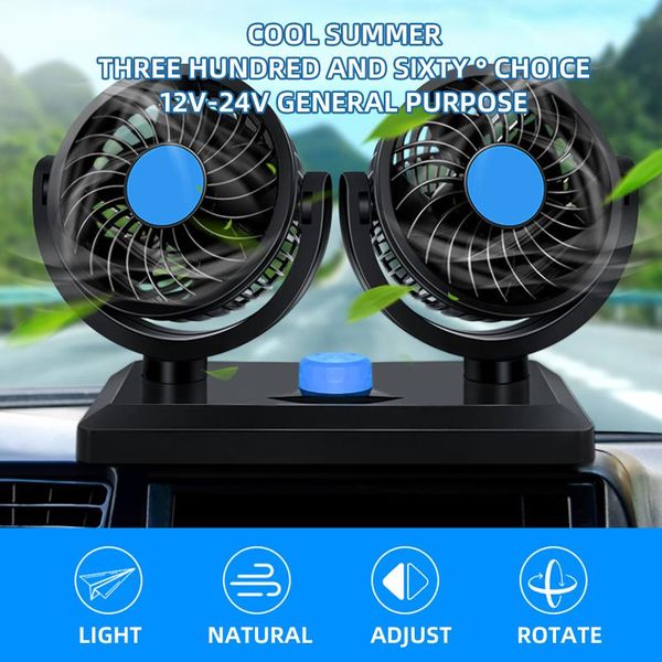 electric fans 360 degree rotating all-round car fan 12v dual head durable cooler auto air conditioning cooling swing
electric fans 360 degree rotating all-round car fan 12v dual head durable cooler auto air conditioning cooling swing