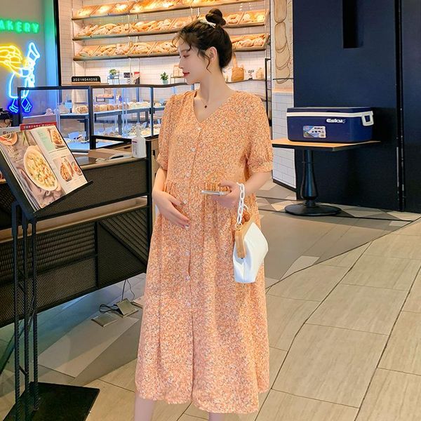 maternity dresses 63467# dress summer short sleeves easy matching loose stylish floral pregnant women mom, White
maternity dresses 63467# dress summer short sleeves easy matching loose stylish floral pregnant women mom, White