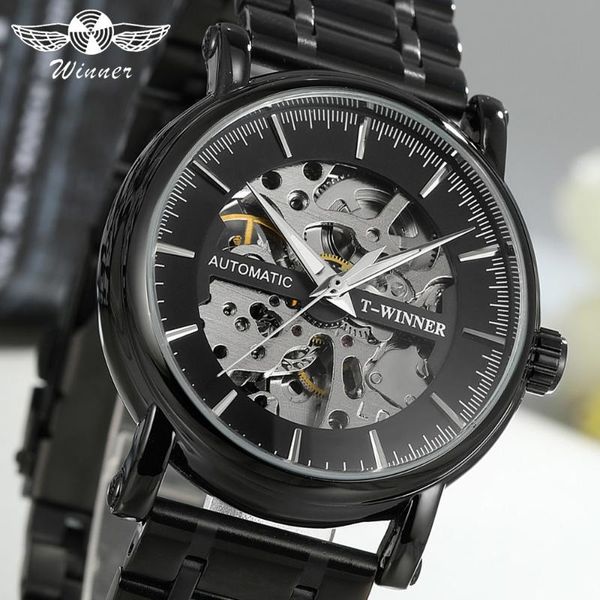 wristwatches winner royal business automatic mechanical men's stainless steel strap silver frame watch watches, Slivery;brown
wristwatches winner royal business automatic mechanical men's stainless steel strap silver frame watch watches, Slivery;brown